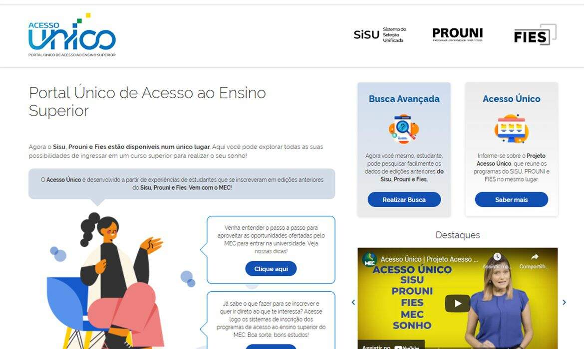 Em Portal Único De Acesso, MEC Reúne Sisu, Prouni E Fies – Marília Do Bem